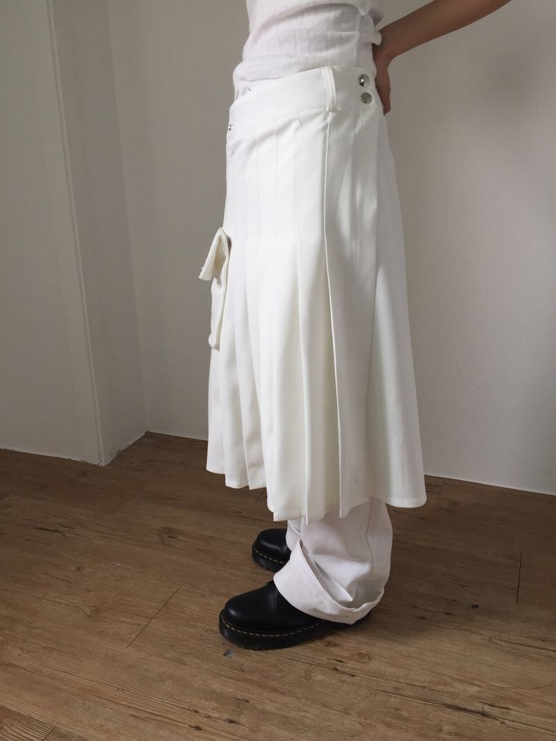 Pocket Layered Wrap Skirt (2color)