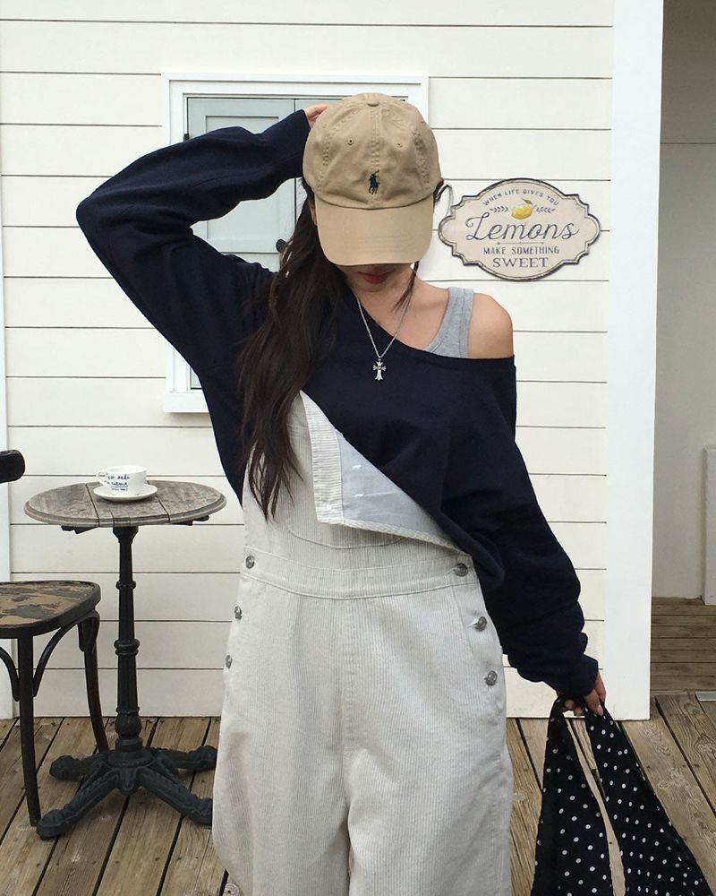[ORIGINAL] Good Day Overall Stripe Wide Pants