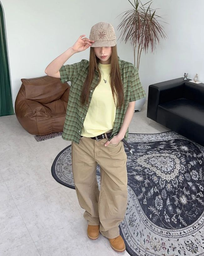 Kate Roll-Up Check Shirt