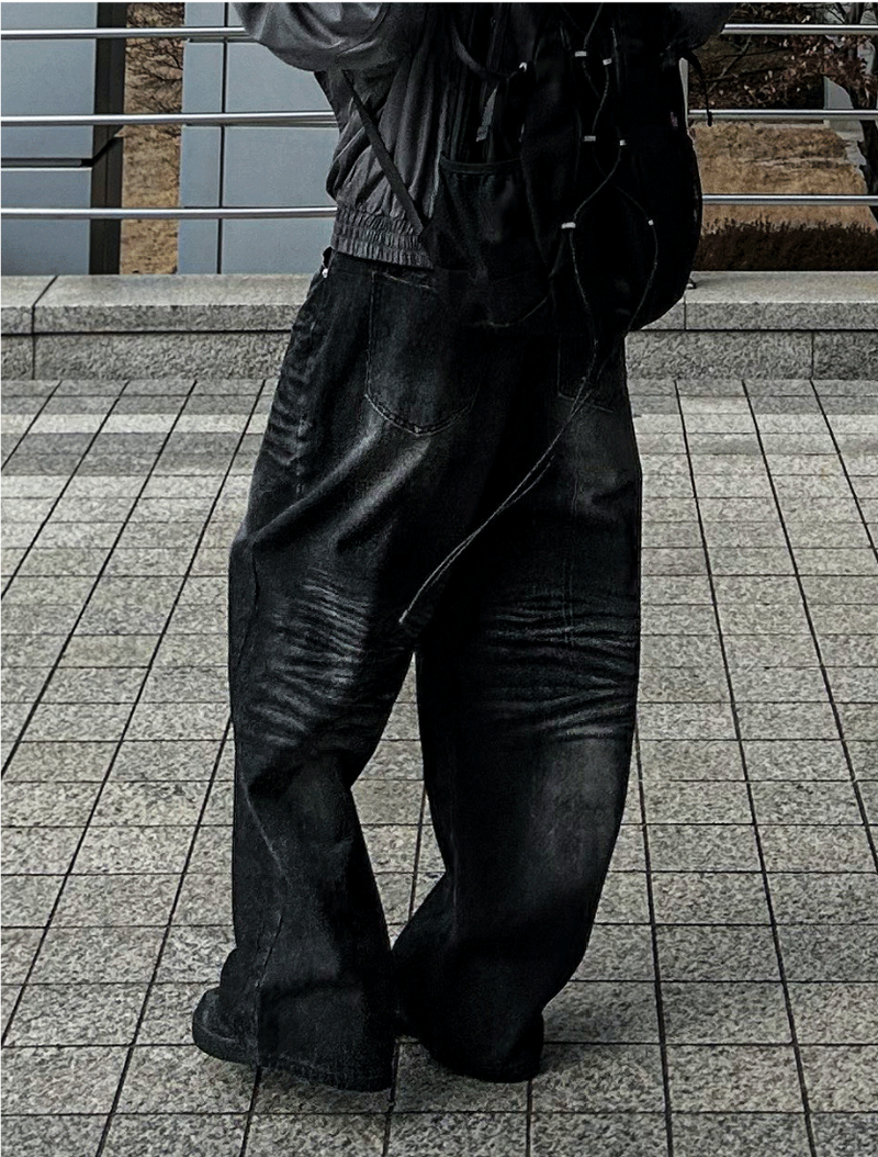 COSYHARU（コシハル）の「offered wide detail denim pants（Pants）」