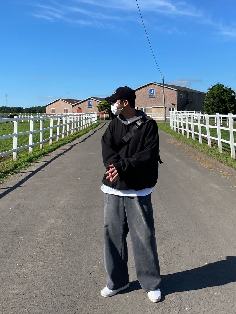 COVER TWO TONE LOOSEFIT HOODY