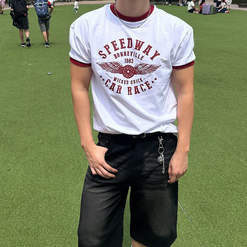 Speedway Cotton Ringer Short Sleeve Tee