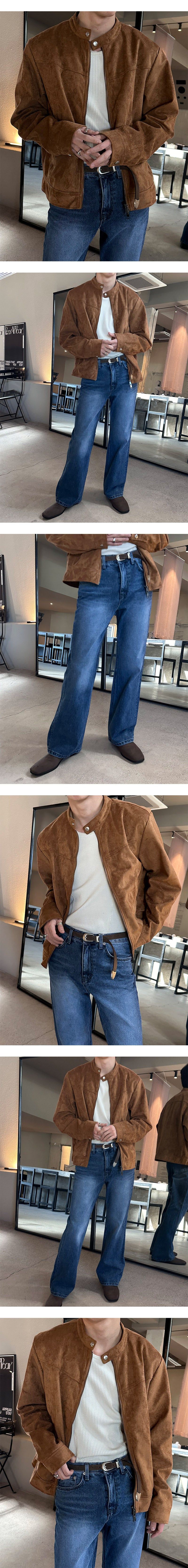 [S/F] Suede biker 2way jacket(3color)