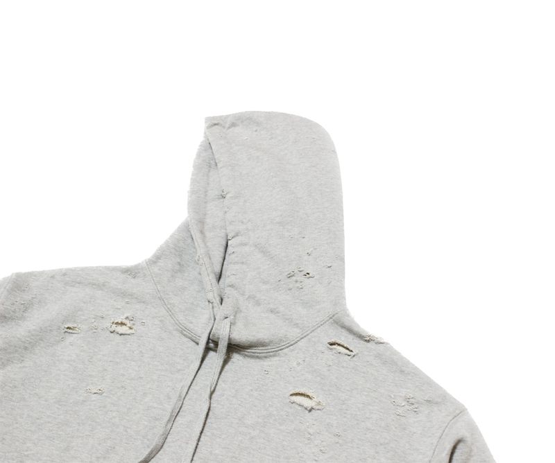 damage hoodie (gray)