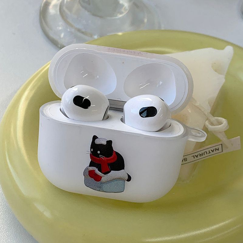 ICE Black - Santa Some Cat AirPods Case_matt
