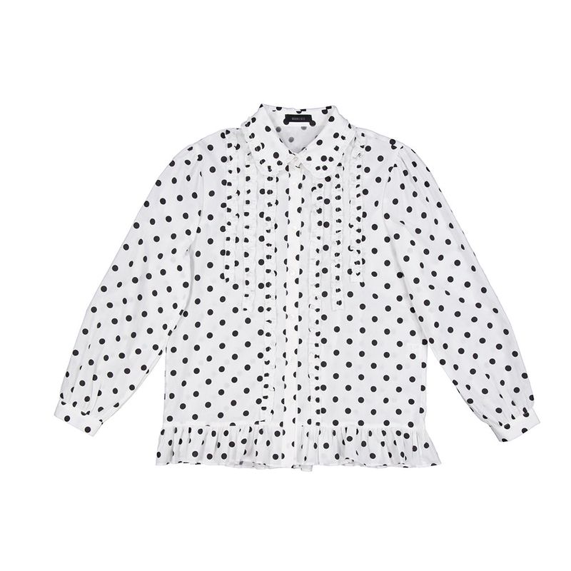 Blair Dot Blouse (white)