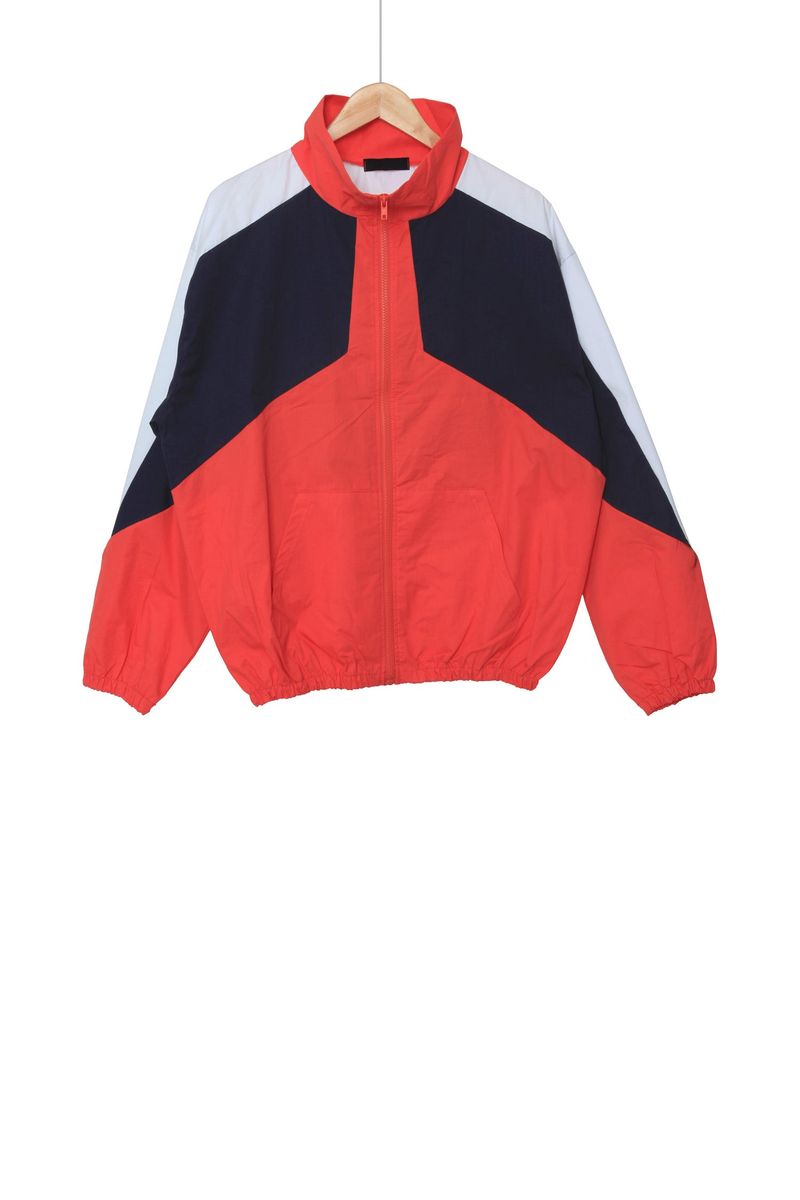 triple-colored zip-up