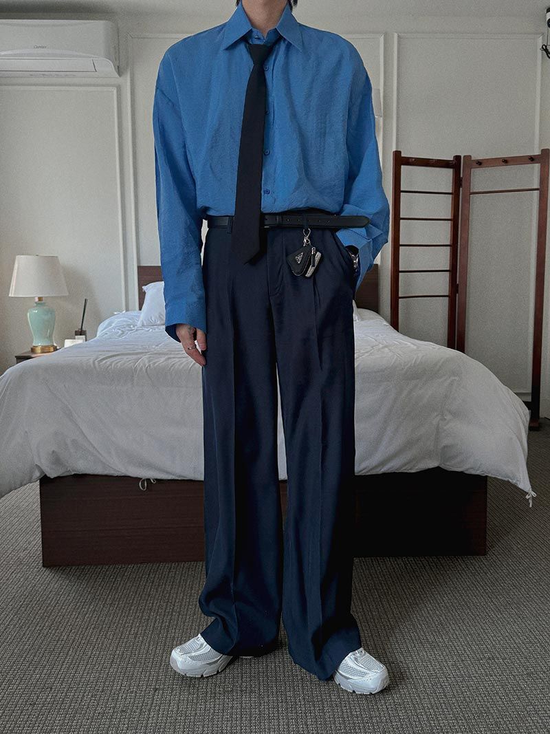 ASCLO（エジュクロ）の「3 TAP Color Super Long Wide Slacks (2color)（Pants）」