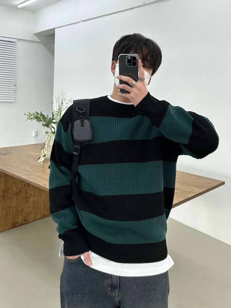 [BEST]CANDY DAILY DANGARA ROUND KNIT(8COLOR)