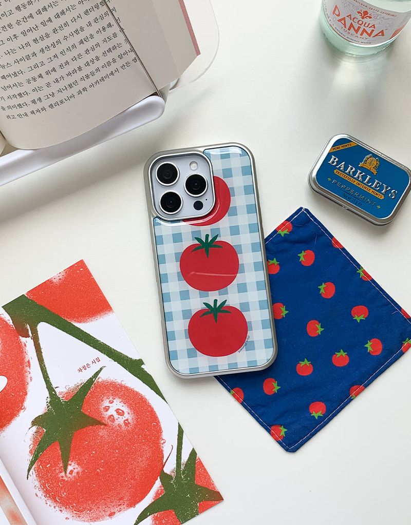 [MADE]トマトソーダ シルバー エポキシ iPhoneケース
