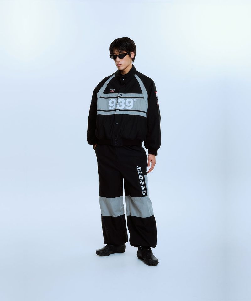 939 RACING PANEL PADDED JACKET (BLACK)