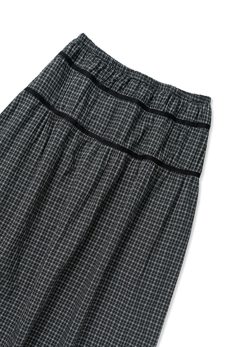 Plain band skirt_check