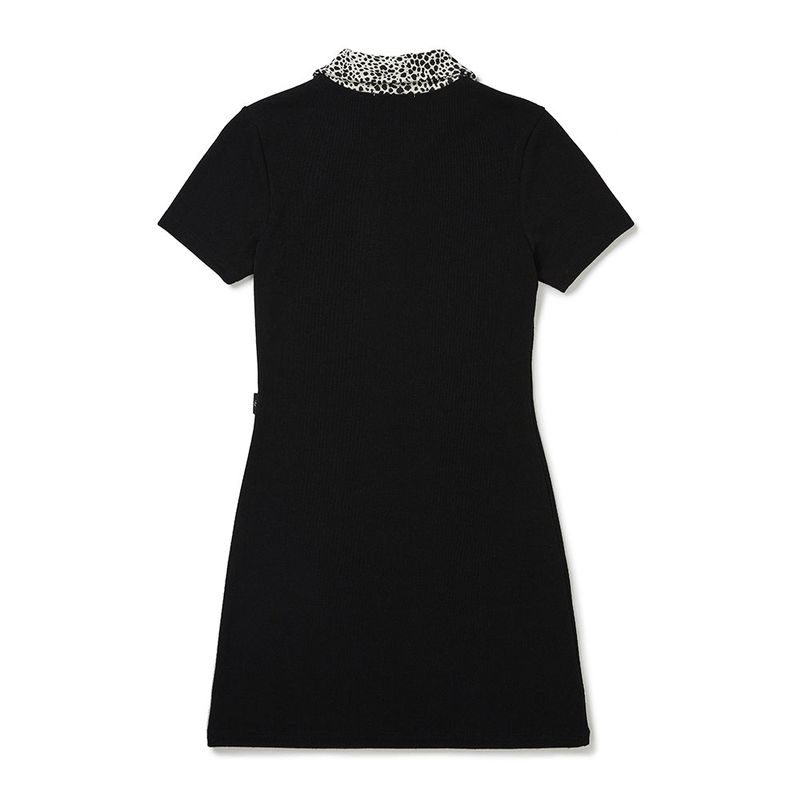 ニットミニドレス/Kitty Mini dress [BLACK]
