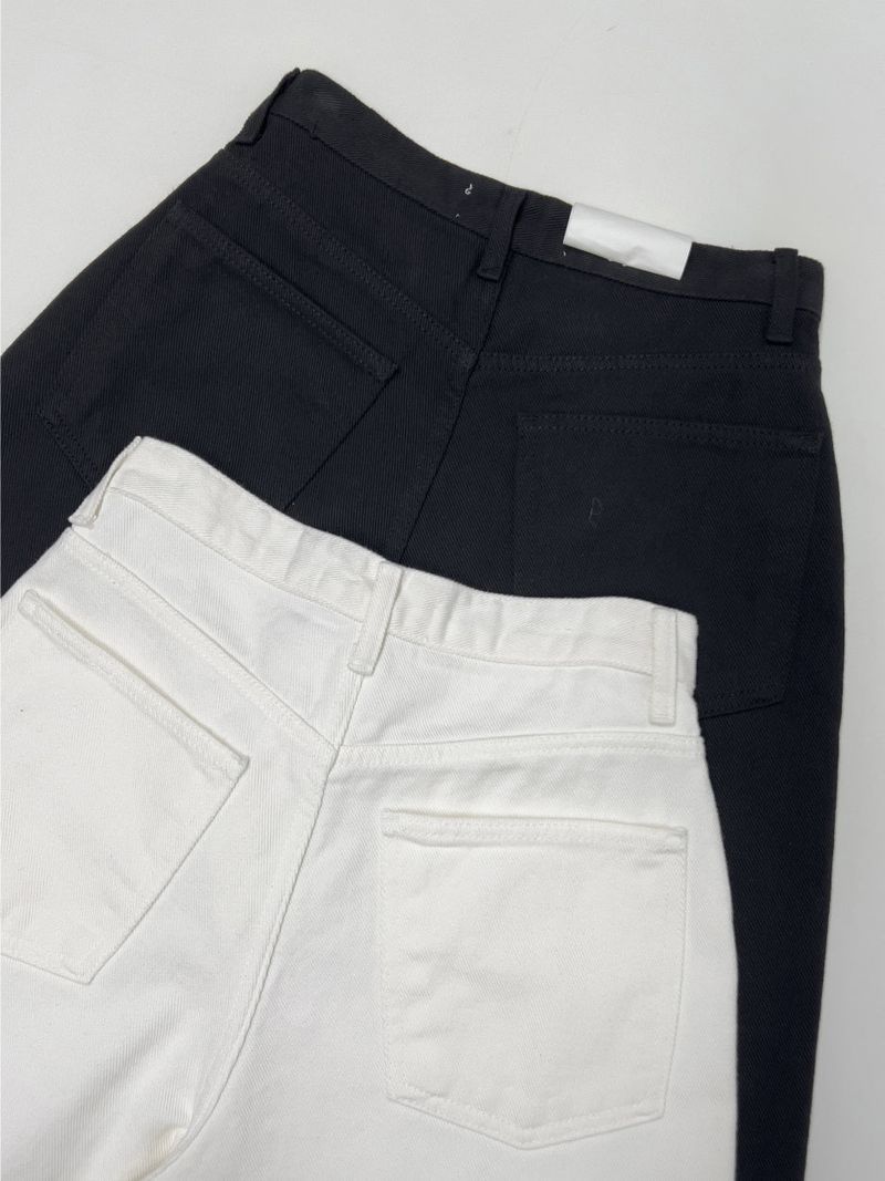 291 Cotton High-Waisted Wide Pants