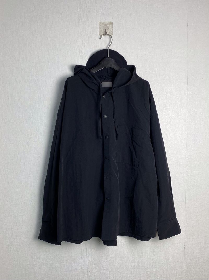 Snap Nylon Cap Hoodie 4C