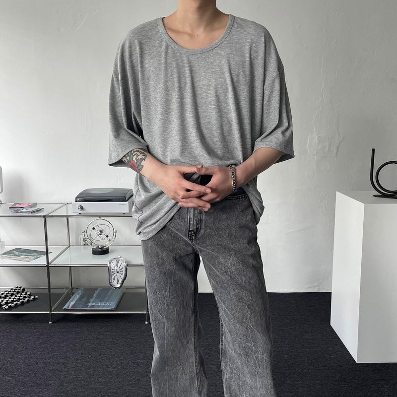 COZINESS（コジネス）の「B747 Narrow Golgi V-Neck U-Neck Short Sleeve (3 colors)（Tops）」