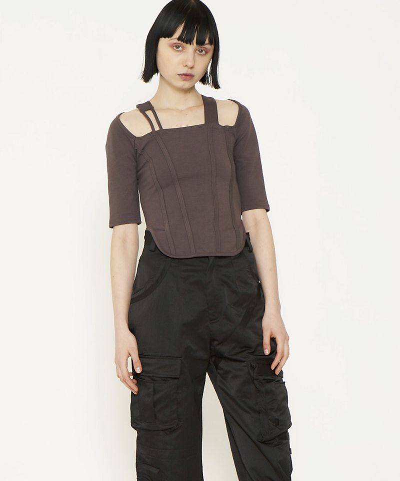 SQUARE NECK TIGHT TOPS
