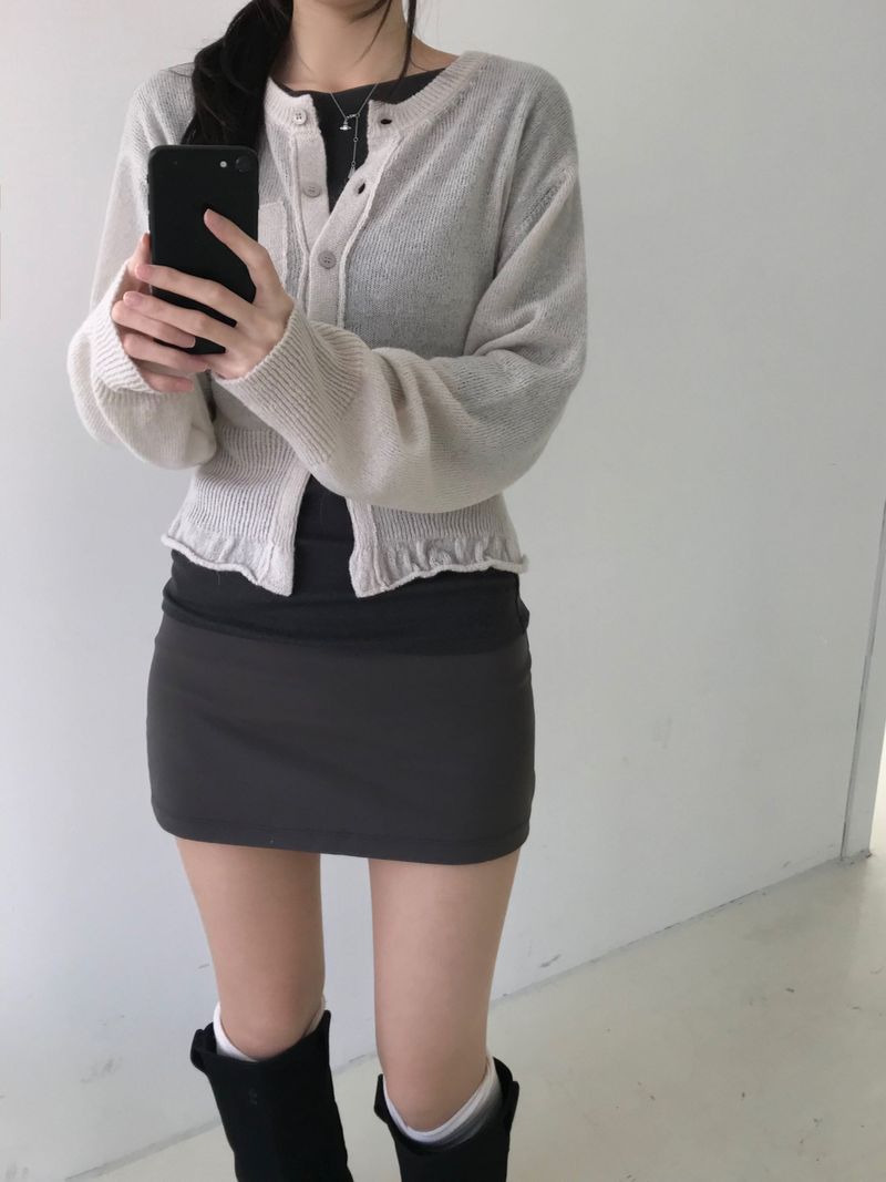 Mohair Backless Cardigan (3 colors)