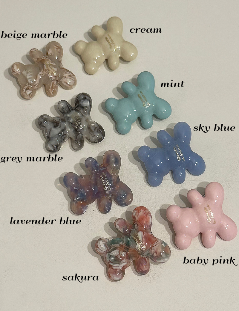 Teddy bear hair pin (8color)