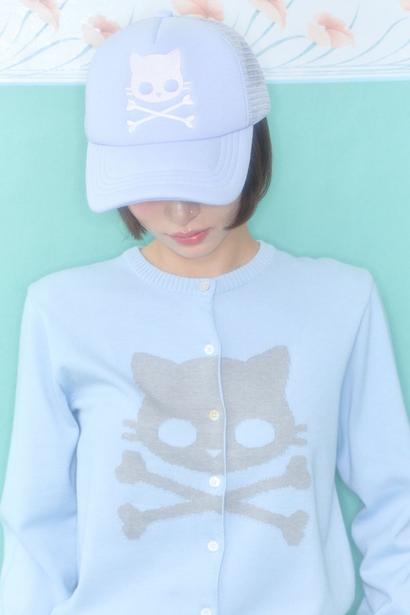 KIRI SKULL TRUCKER CAP (BLUE)