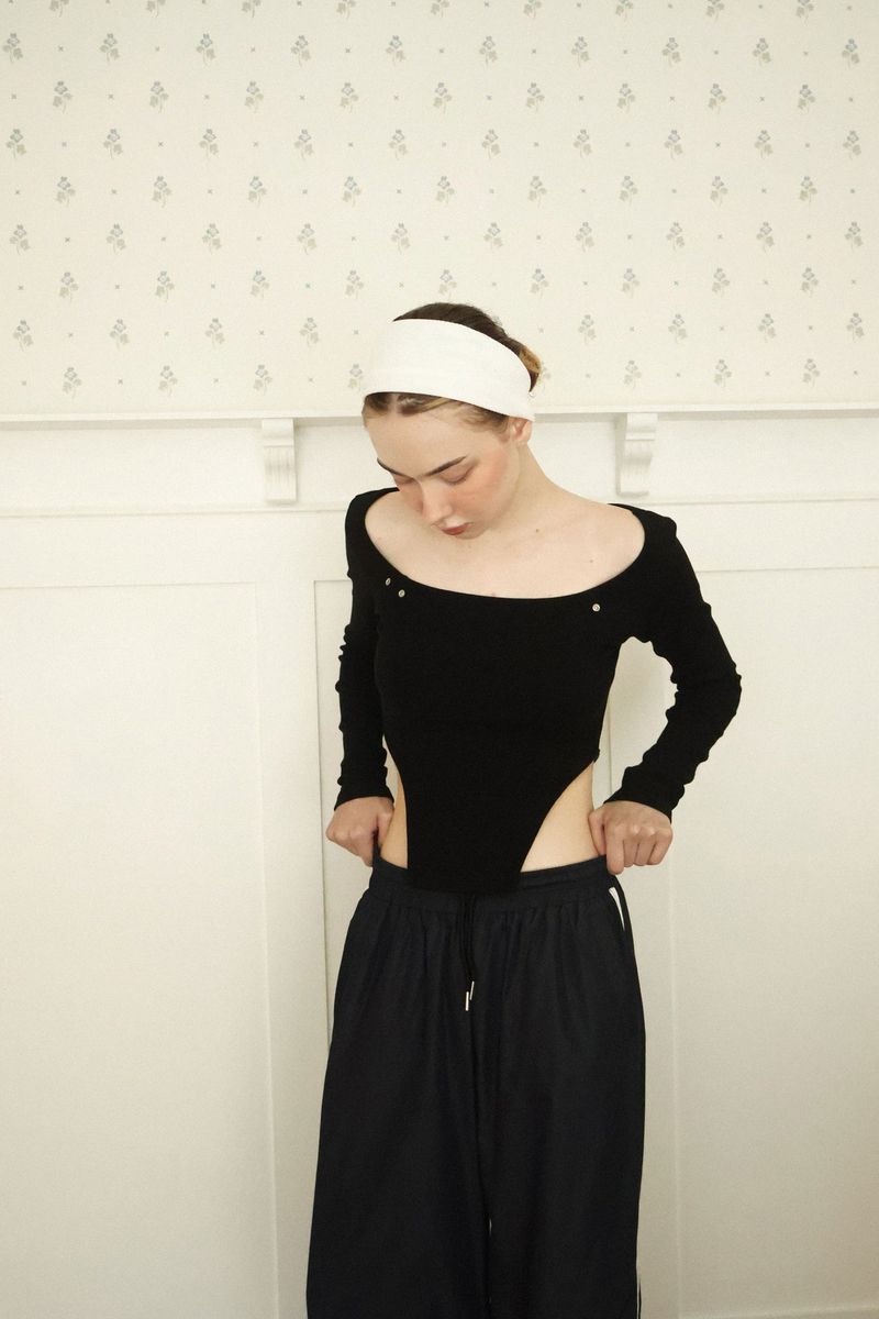 Side line track pants (navy)