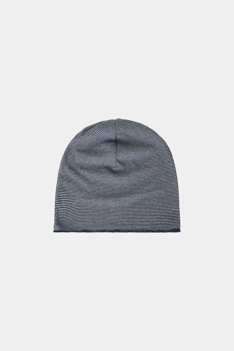 Bas Stripe Waffled Beanie