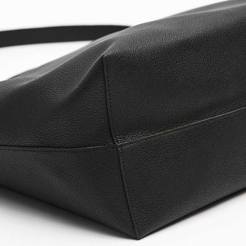 Belted Leahter Soulder Bag_Black