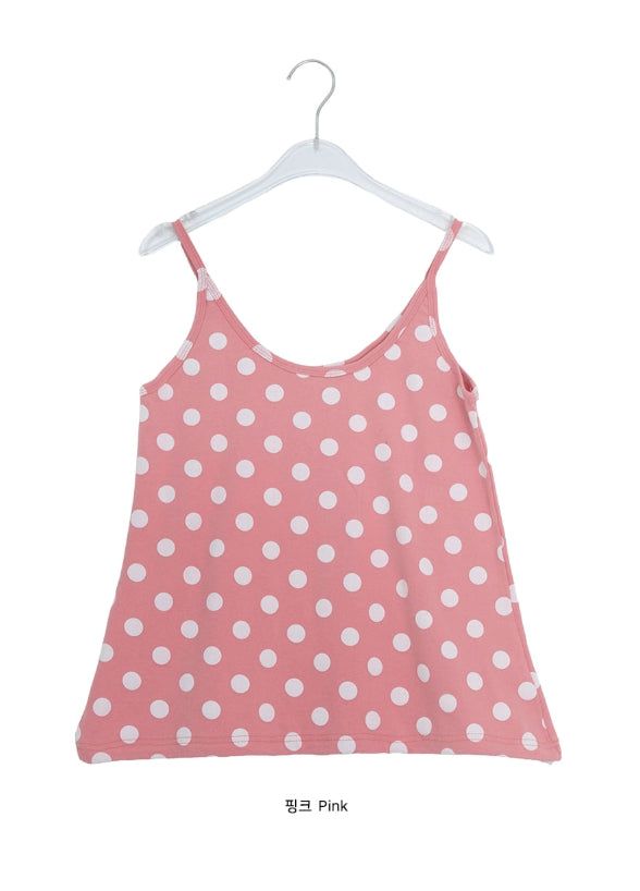 Minaru Loose Fit String Dot Sleeveless