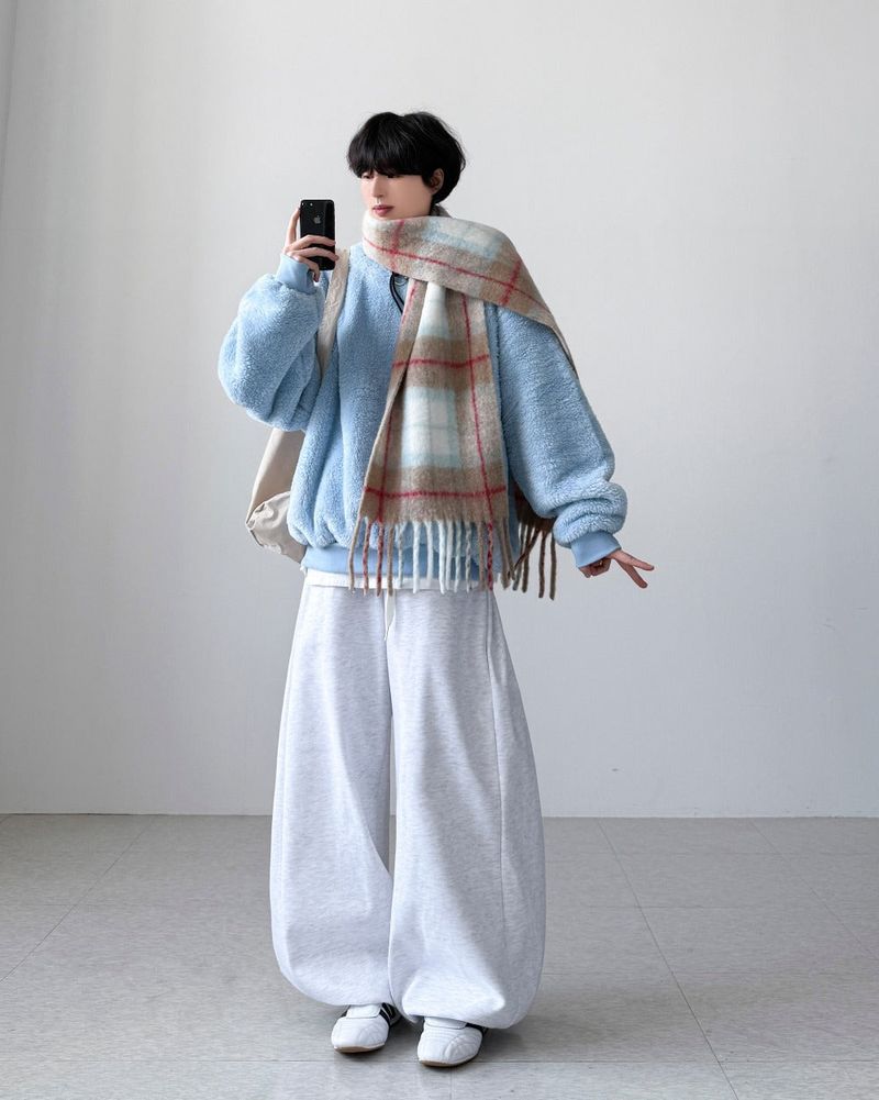 Azir Wool Check Muffler