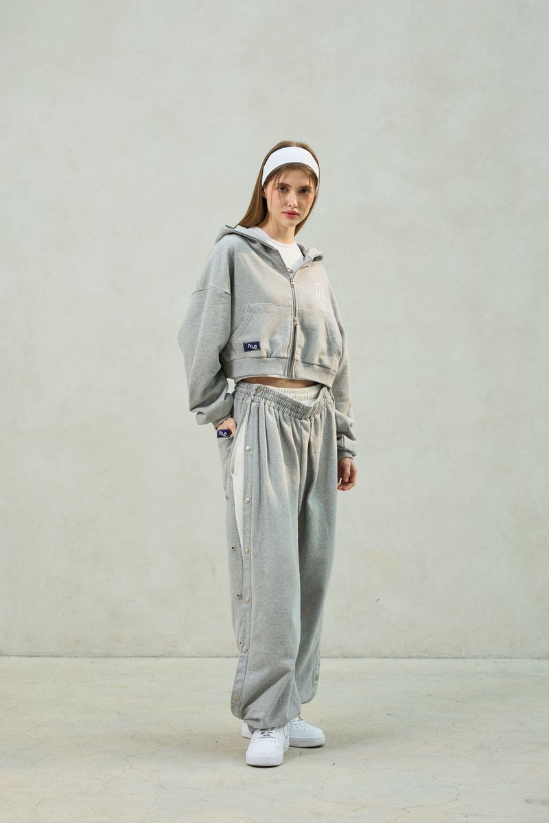 PITA SNAP OFF SWEAT PANTS / MELANGE
