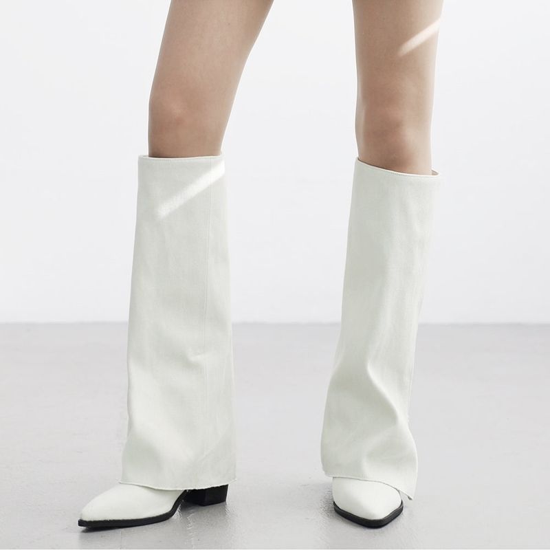 Frain fold over stiletto boots