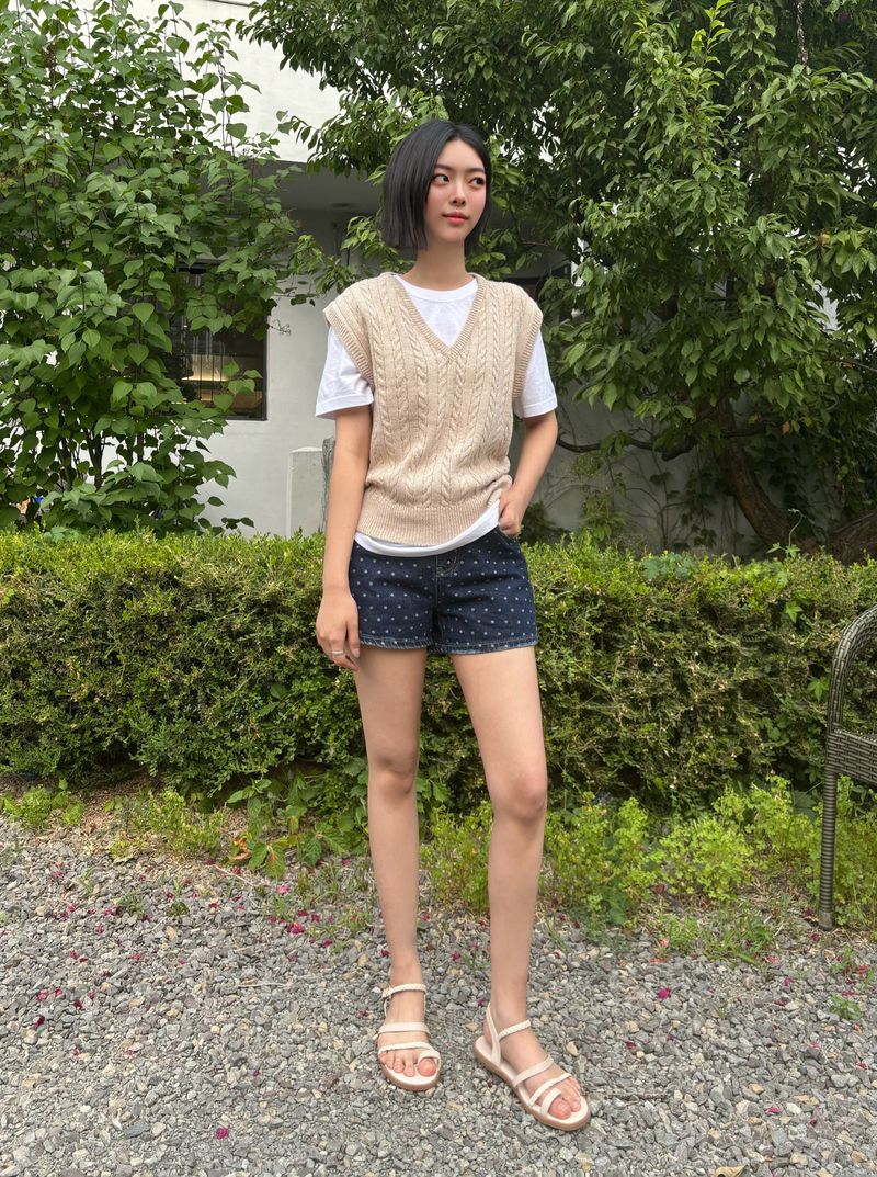 DARK BLUE DOT DENIM PANTS code 21100