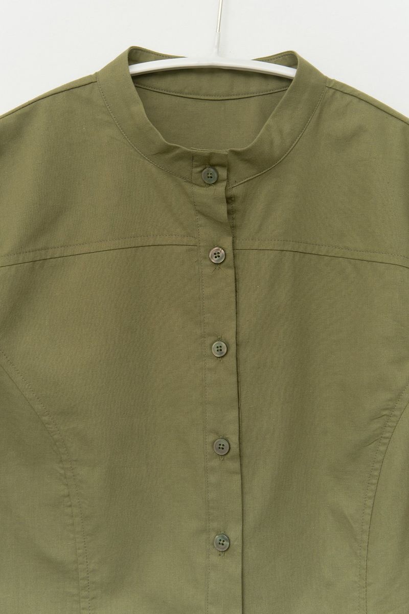 (W) Cake Pocket Slim Shirt