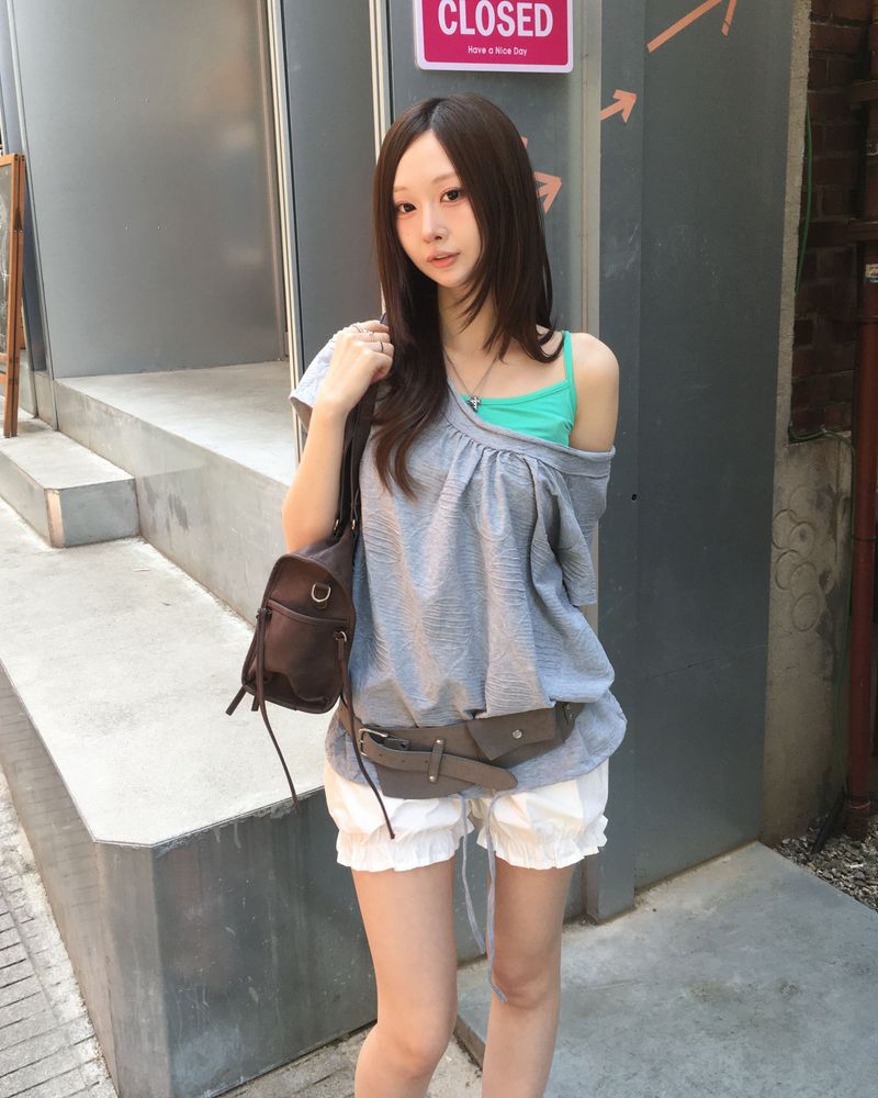 Button pumkin shorts