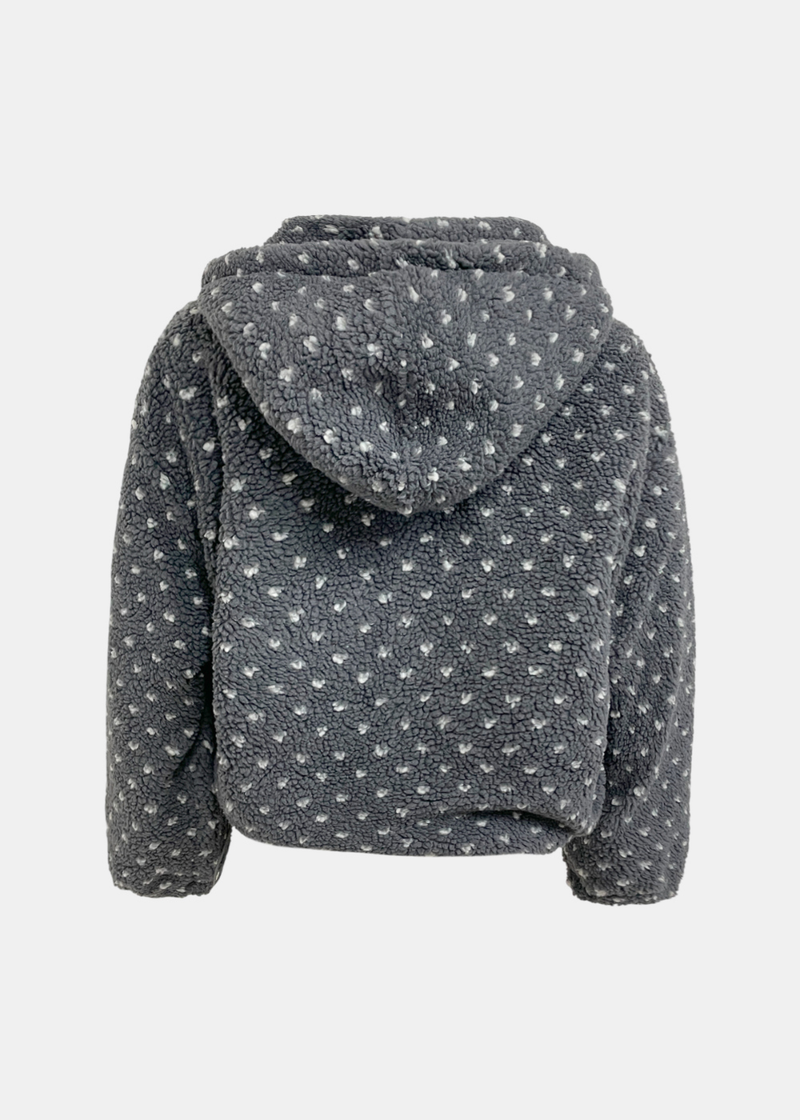 Winter Heart Hoodie Fleece Zip-up