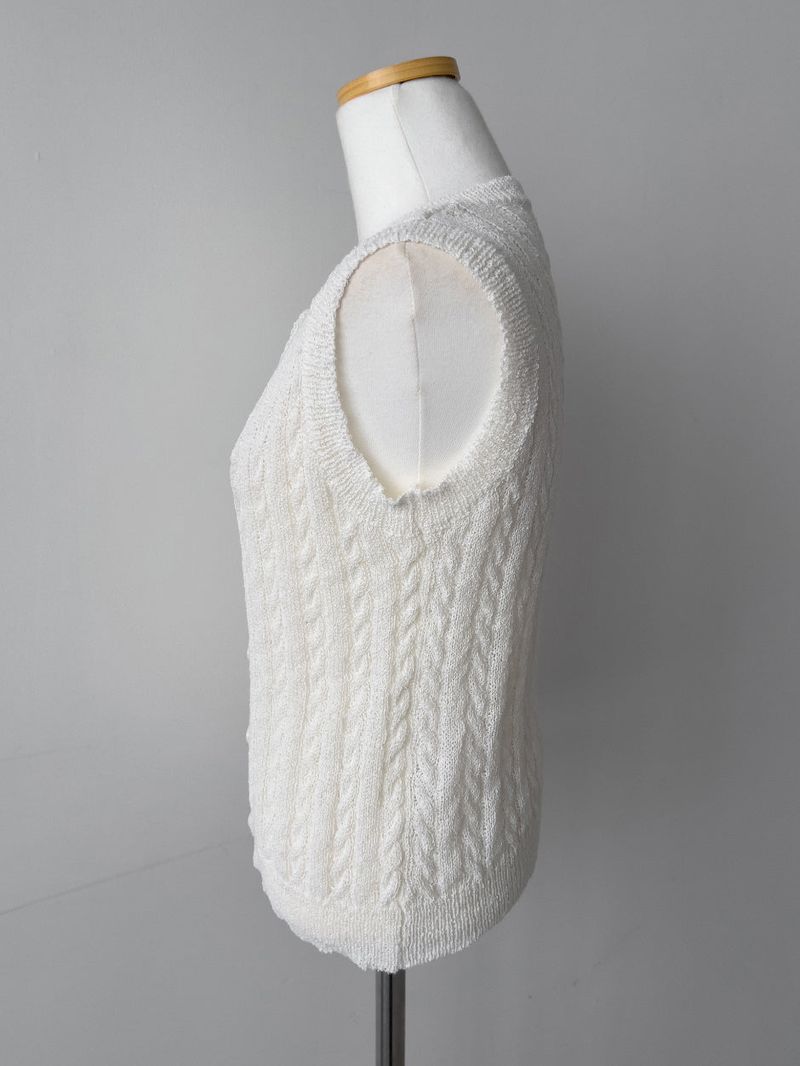 Oreo Cable Knit Vest