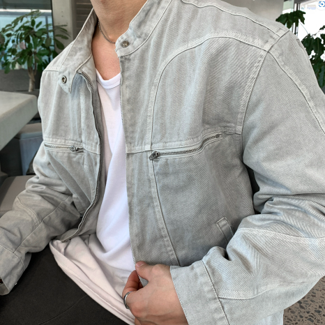 Filed Named Pigment Biker Jacket