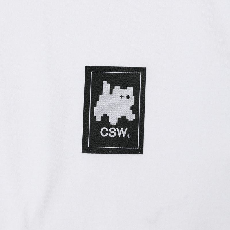 Cat Save The World Basic logo half T Unisex (2Color)