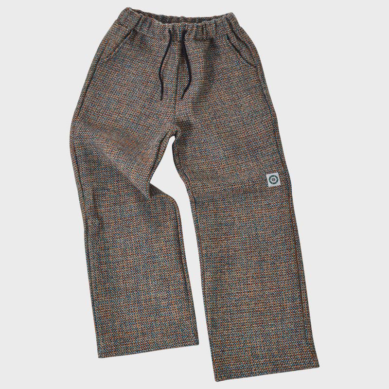 AVRIL TWEED WIDE LONG PANTS (BLUE)