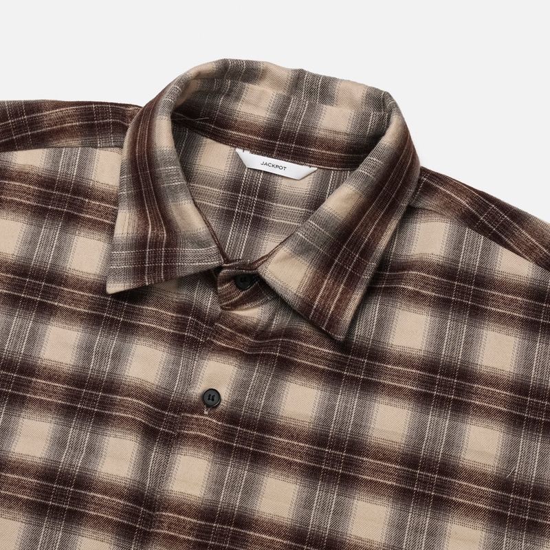 [premium] jack check overfit shirts