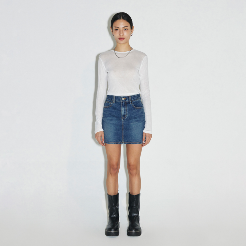 Middle blue skirt - SK001