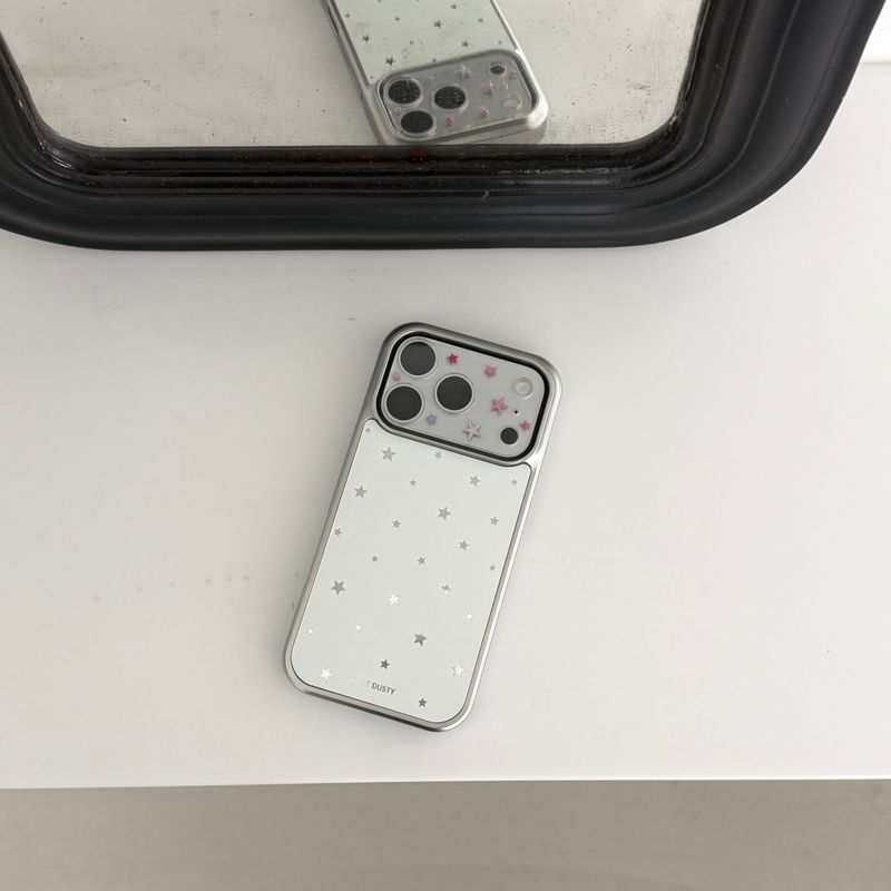 star mirror silver bumper case