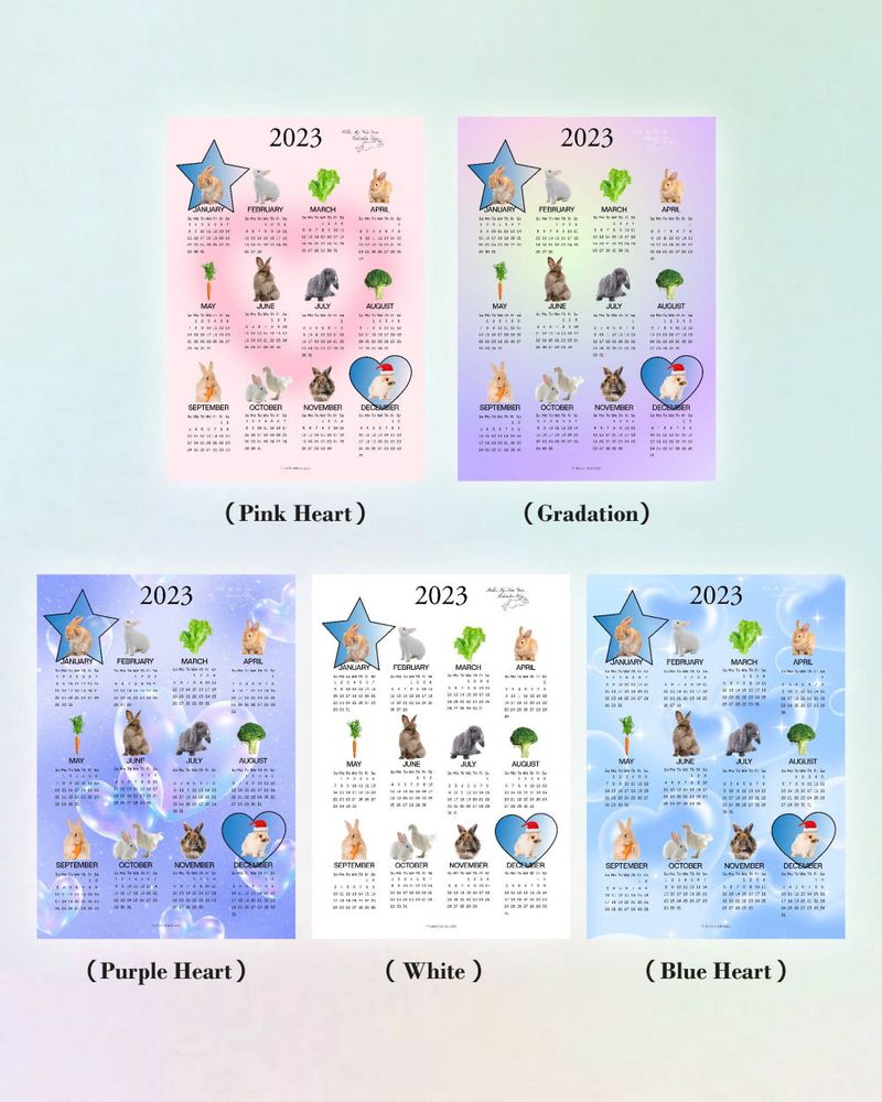2023 RABBIT CALENDAR POSTER