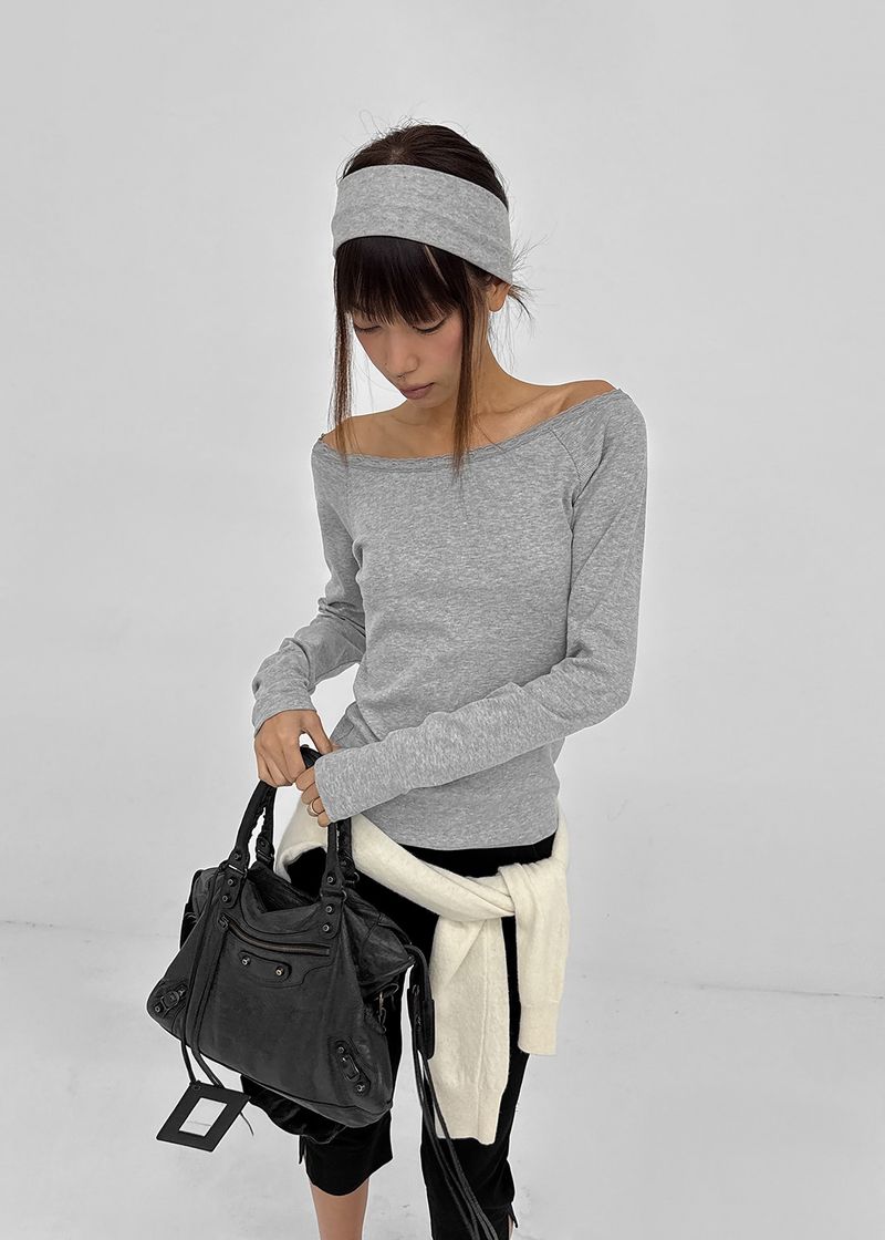 [MADE] Mnen Lace Boat Neck Long Sleeve Tee