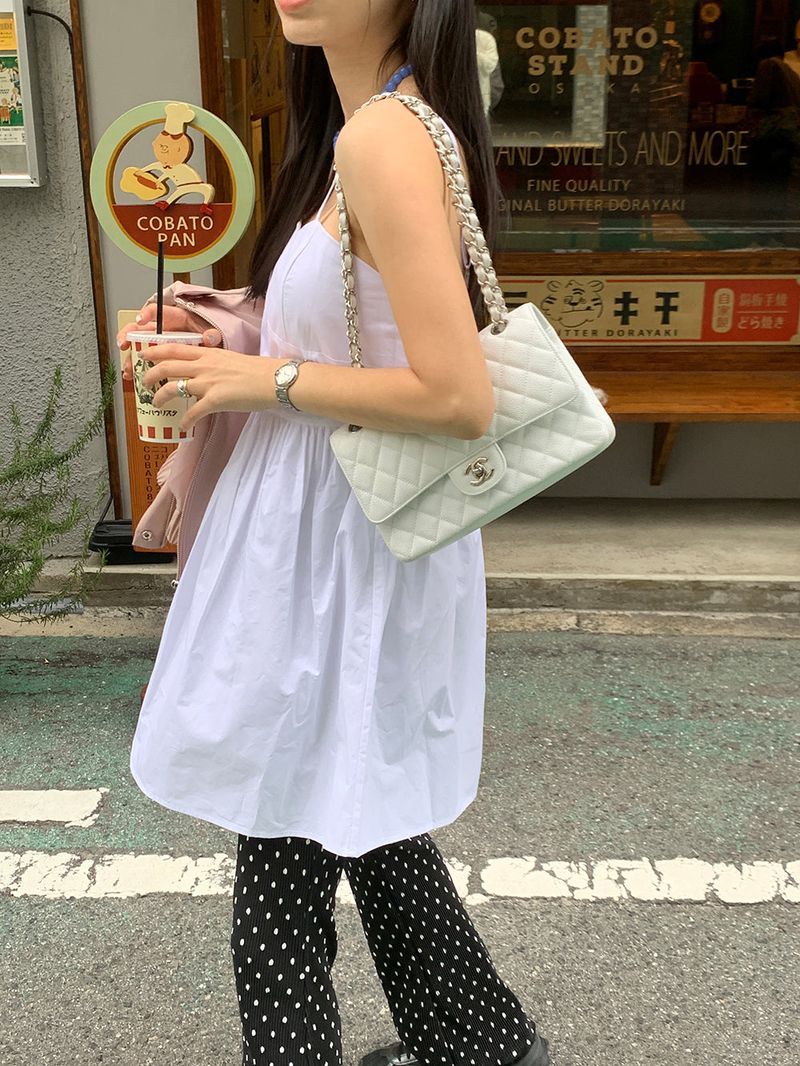 [MADE] Dot Pleated Long Bootcut Pants