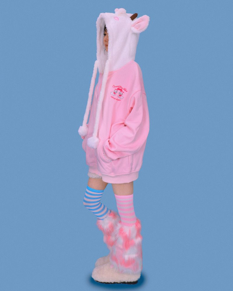 lovely sheep hood zip-up (기모)