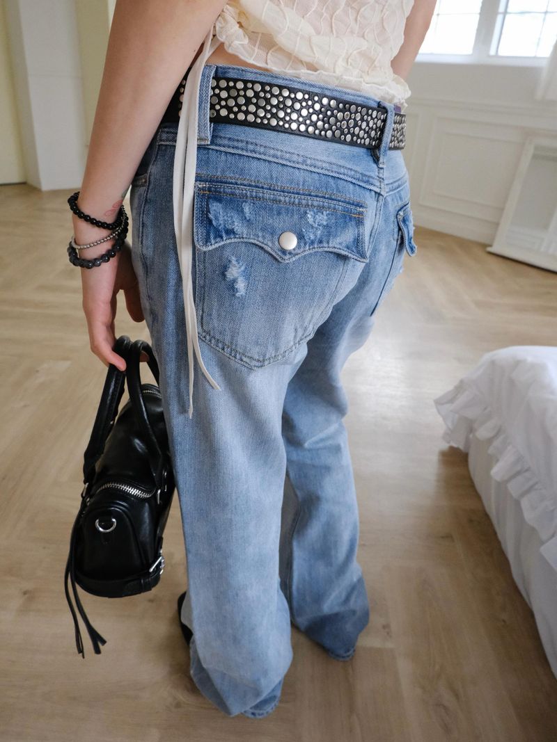 flap pocket denim pt