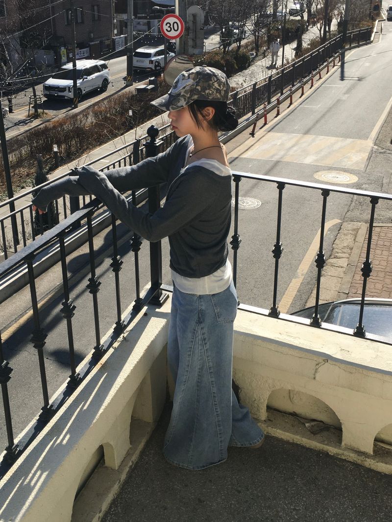 Vero Cut Washed Wide Denim (2c)
