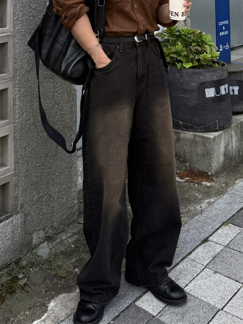 Garment dying denim pants