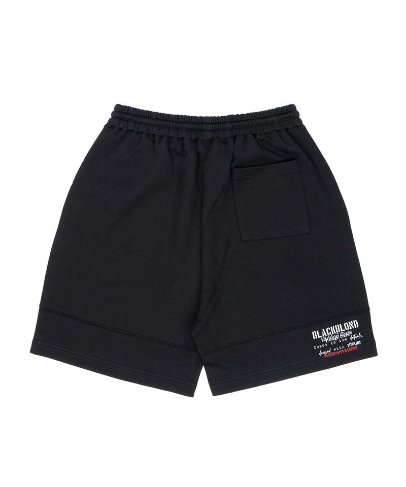 BBD ヴィンテージクラッシュ スウェットショーツ (Black)